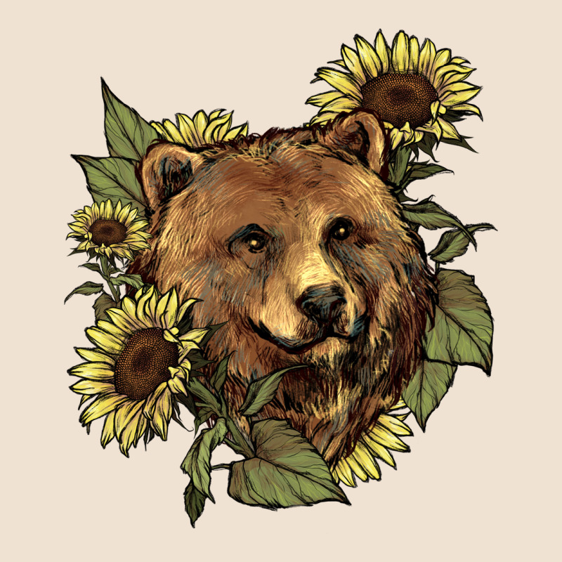 Bear Head Sunflower Urban Hoodie by HowdyJamesFarm | Teevron