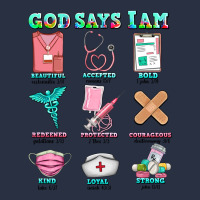 Nurse God Says I Am  Nurse Elements Heavyweight Sweatshirt | Teevron