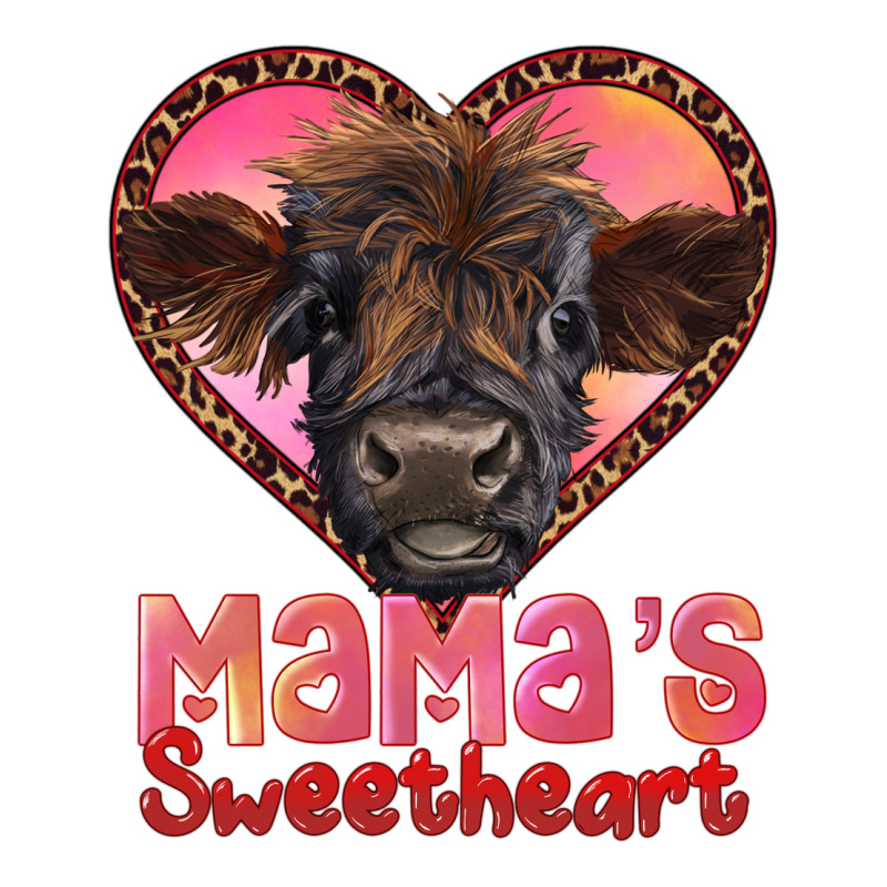 Mama's Sweetheart Highland Calf Premium Hoodie by RanaPortraitStore | Teevron