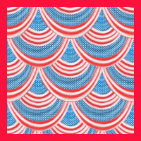 American Flag Seamless Pattern Classic Tee | Teevron