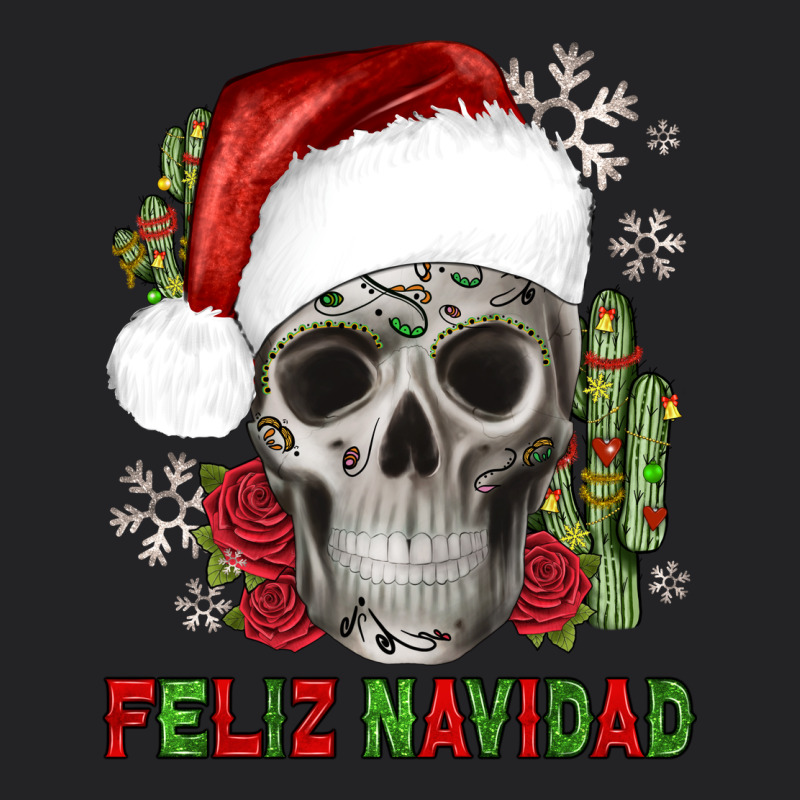 Feliz Navidad Skull Cactus Vintage Tee by JahusDesignShop | Teevron