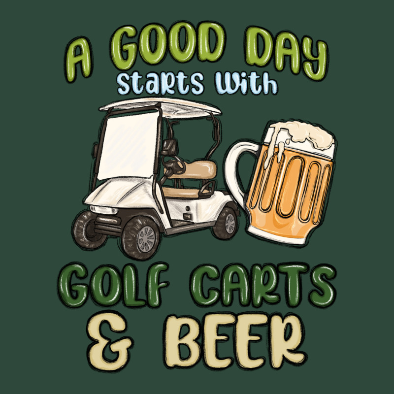 A God Day Starts With Golf Carts And Beer Zipper Hoodie by MaliasSmallBusiness | Teevron