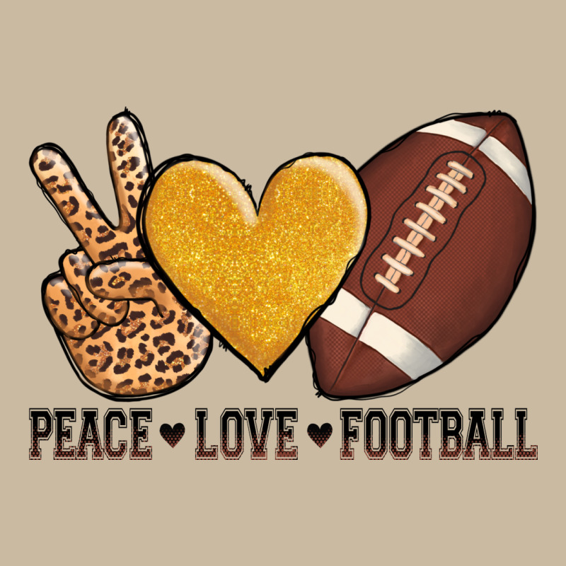 Peace Love Football Long Sleeve Tee by AdoDesignShop | Teevron