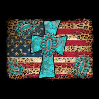 Flag And Turquoise Cross Long Sleeve Tee | Teevron