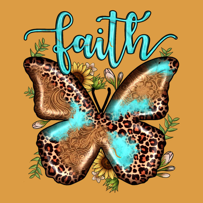 Faith Leopard Butterfly Urban Heavy Tee by JahusDesignShop | Teevron
