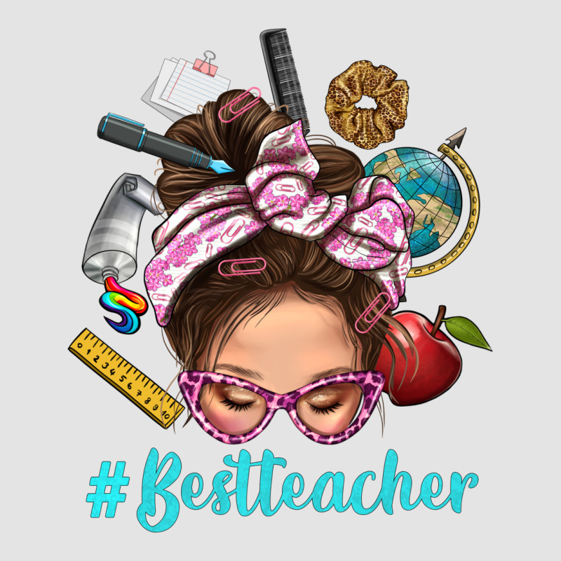 Best Teacher Messy Bun Bbs Premium Sweatshirt by BundleAndBundleShop | Teevron