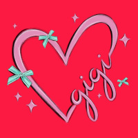 Gigi With Heart And Ribbons Zipper Hoodie | Teevron