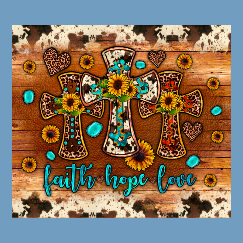 Faith Hope Love Cross Urban Heavy Tee by JahusDesignShop | Teevron
