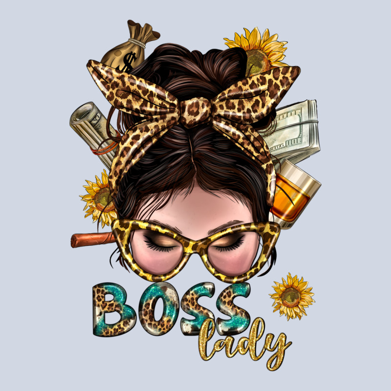 Western Messy Bun Boss Lady With Money Premium Sweatshirt by BundleAndBundleShop | Teevron