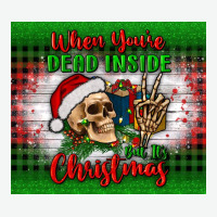 When You’re Dead Inside But It's Christmas Tumbler Urban Heavy Tee | Teevron