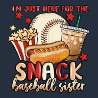 I'm Just Here For The Snack Baseball Sister Zipper Hoodie | Teevron