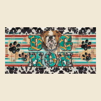 Dog Mom English Bulldog License Plate Template Premium Tee | Teevron