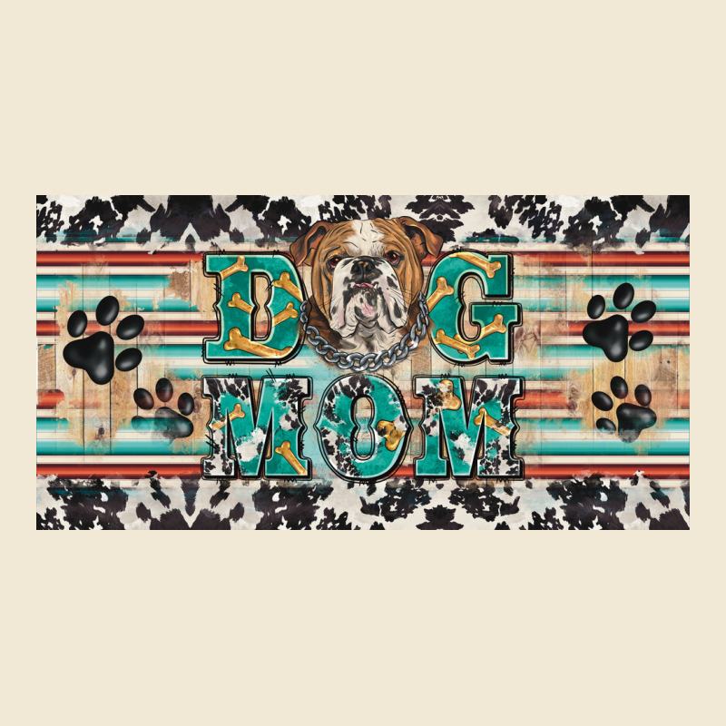 Dog Mom English Bulldog License Plate Template Premium Tee by BarkalooDesign | Teevron