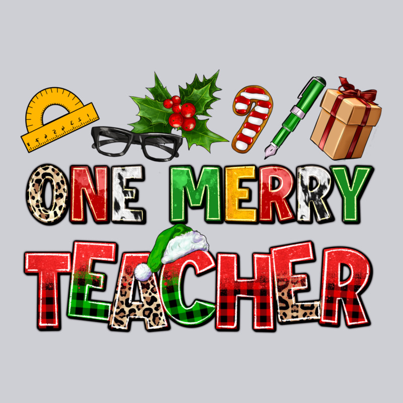 One Merry Teacher Heavyweight Sweatshirt by AdoDesignShop | Teevron