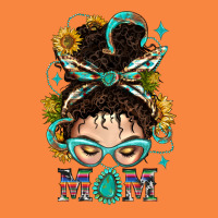 Western Messy Bun Mom With Sunflower Premium Sweatshirt | Teevron