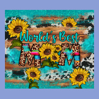 World's Best Mom Sunflower Leopard Cowhide Long Sleeve Tee | Teevron