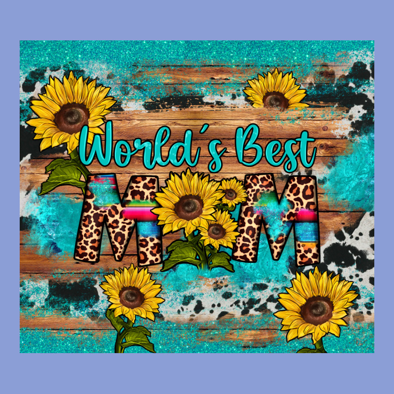 World's Best Mom Sunflower Leopard Cowhide Long Sleeve Tee by Artiststas | Teevron
