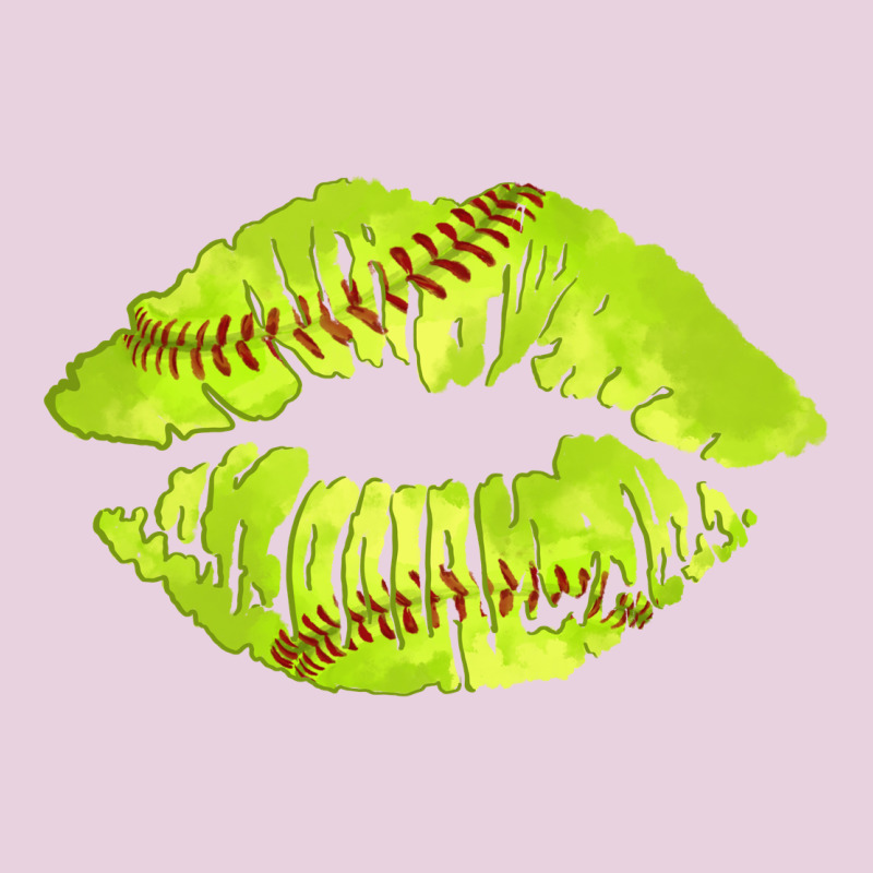 Softball Lips Ladies Tee by AdoDesignShop | Teevron