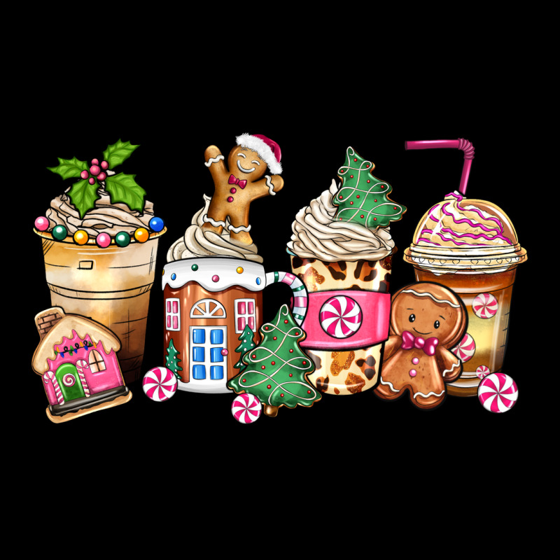 Pink Gingerbread Coffee Cups Premium Tee by Zillion Design Studio | Teevron