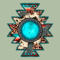 Aztec Leopard Turquoise Gemstone Urban Heavy Tee | Teevron