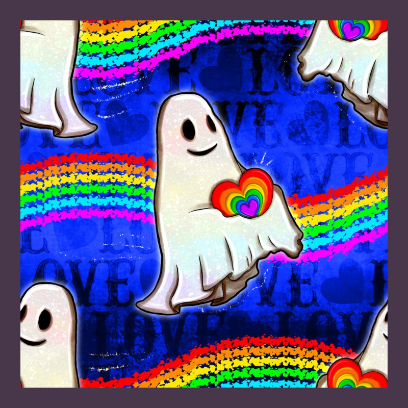 Pride Lgbtq Ghosts And Heart With Rainbow Seamless Heavyweight Hoodie by BundleAndBundleShop | Teevron