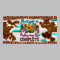 Being A Mom Makes My Life Complete License Plate Long Sleeve Tee | Teevron