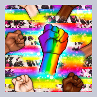 Pride Lgbtq Hands With Cowhide Seamless Pattern Heavyweight Hoodie | Teevron