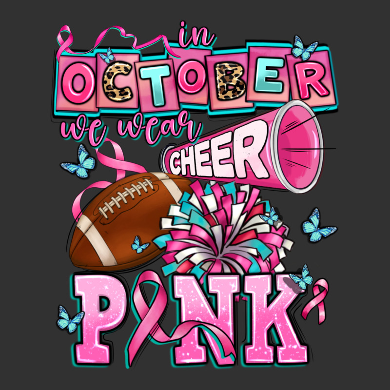 In October We Wear Cheer Pink Football Urban Heavy Tee by AdoDesignShop | Teevron