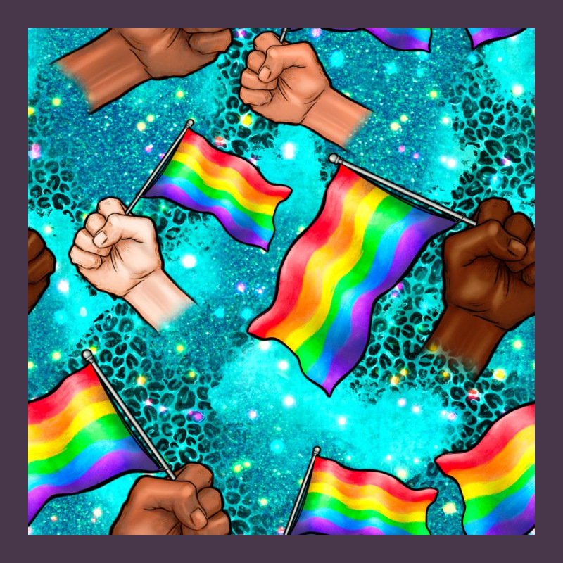 Pride Lgbtq Hands With Flag Seamless Pattern Heavyweight Hoodie by BundleAndBundleShop | Teevron