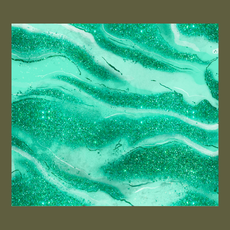 Green Glitter Vintage Tee by JahusDesignShop | Teevron
