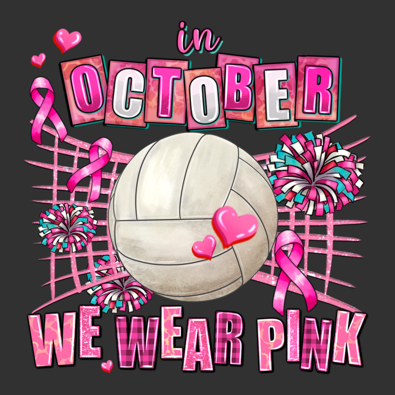 In October We Wear Pink Volleyball Urban Heavy Tee by AdoDesignShop | Teevron