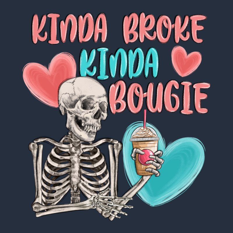 Kinda Broke Kinda Bougie Zipper Hoodie by MaliasSmallBusiness | Teevron