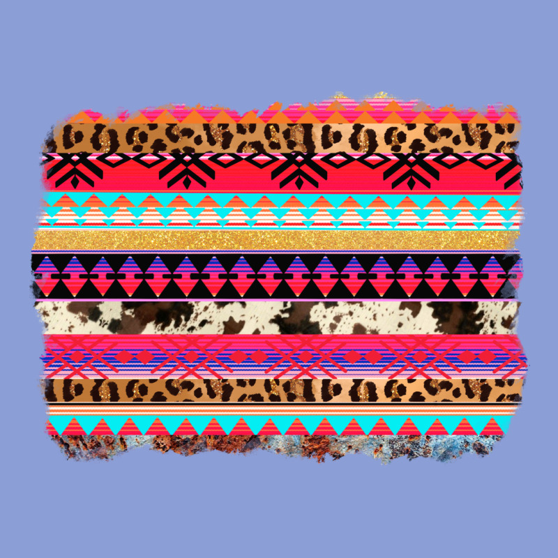Aztec Western Leopard Cowhide Background Long Sleeve Tee by AdoDesignShop | Teevron