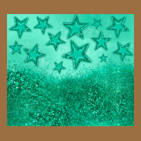 Green Glitter Star Vintage Tee | Teevron