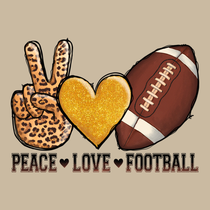 Peace Love Football Long Sleeve Tee by AdoDesignShop | Teevron