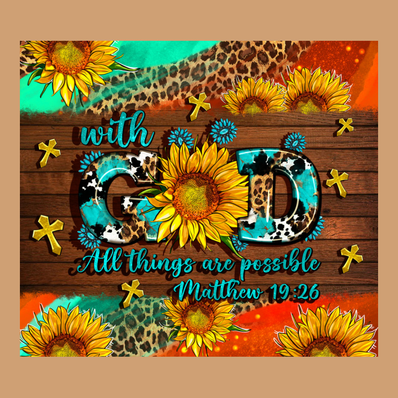 With God All Things Are Possible Vintage Tee by AdoDesignShop | Teevron