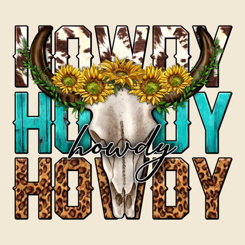 Howdy Howdy Howdy Western Bull Skull Premium Tee by texasbilliewilder | Teevron