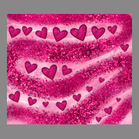 Pink Glitter Heart Vintage Tee | Teevron