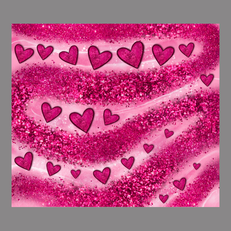 Pink Glitter Heart Vintage Tee by JahusDesignShop | Teevron