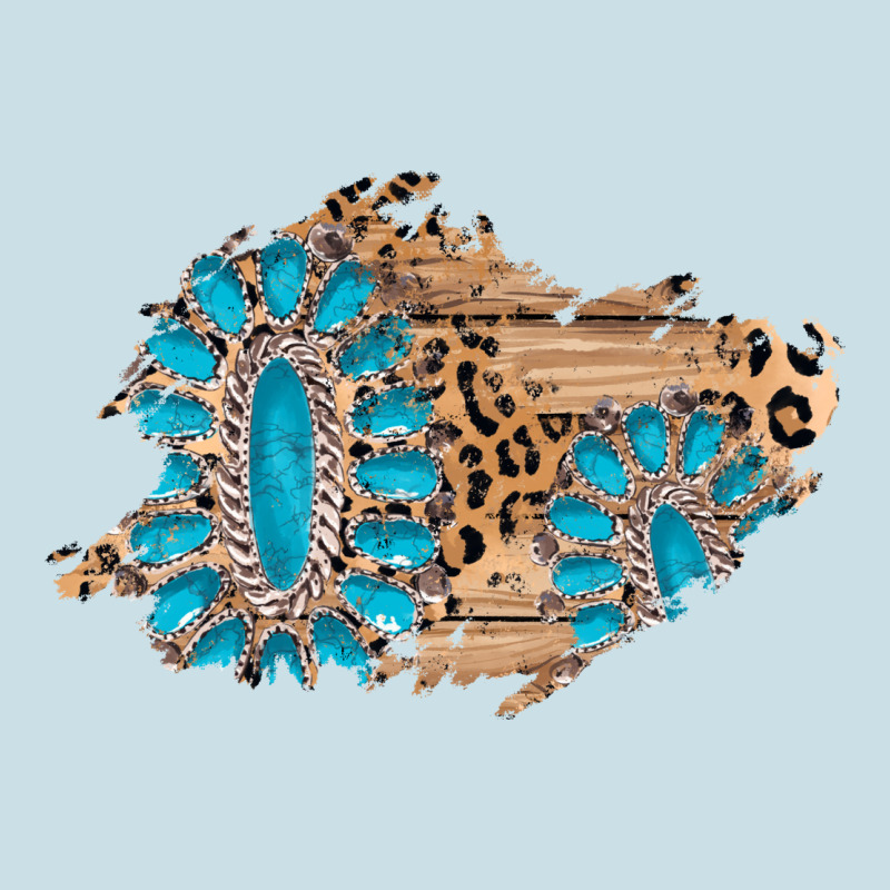 Gemstone Wood Leopard Patch Ladies Tee by AdoDesignShop | Teevron