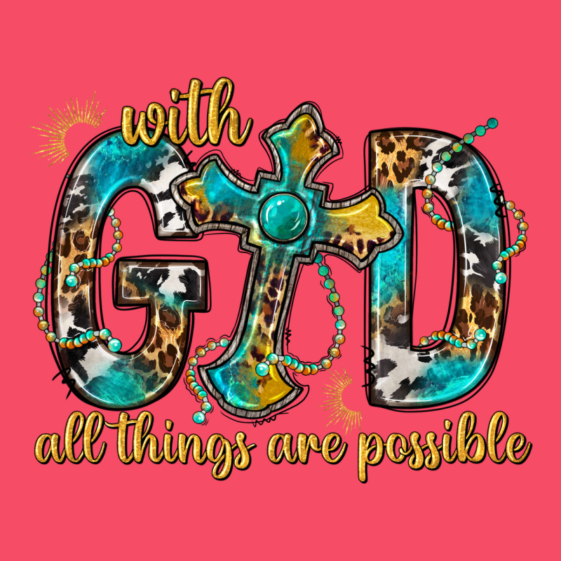 With God All Things Are Possible With Cross Premium Sweatshirt by BundleAndBundleShop | Teevron
