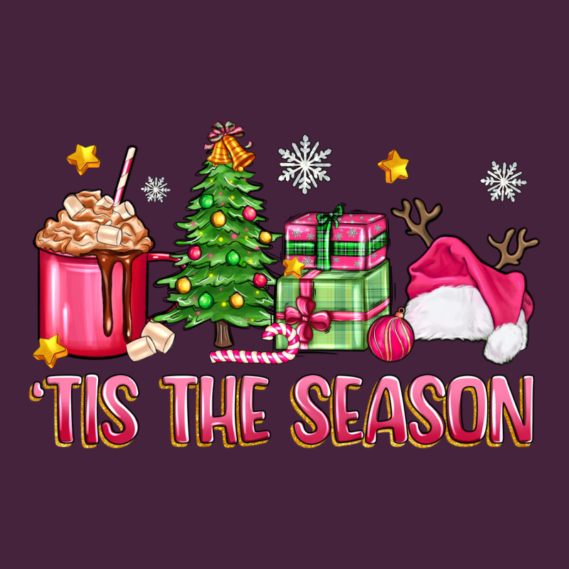 'tis The Season Pink Christmas Premium Tee by Zillion Design Studio | Teevron