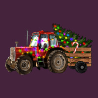 Christmas Farm Tractor Premium Tee | Teevron