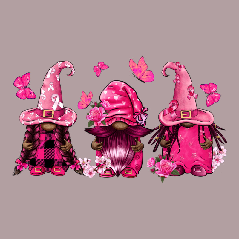 Breast Cancer Afro Gnomies Vintage Hoodie by FaDigitalArtStudio | Teevron