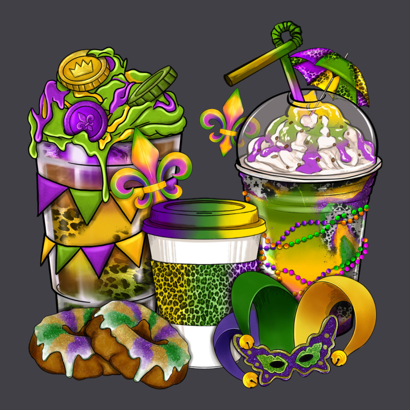 Mardi Gras Coffee Cups Heavyweight Hoodie by BundleAndBundleShop | Teevron