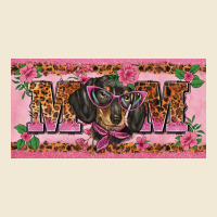 Danchshund Mom License Plate Template Premium Tee | Teevron