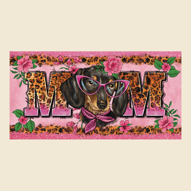 Danchshund Mom License Plate Template Premium Tee by BarkalooDesign | Teevron