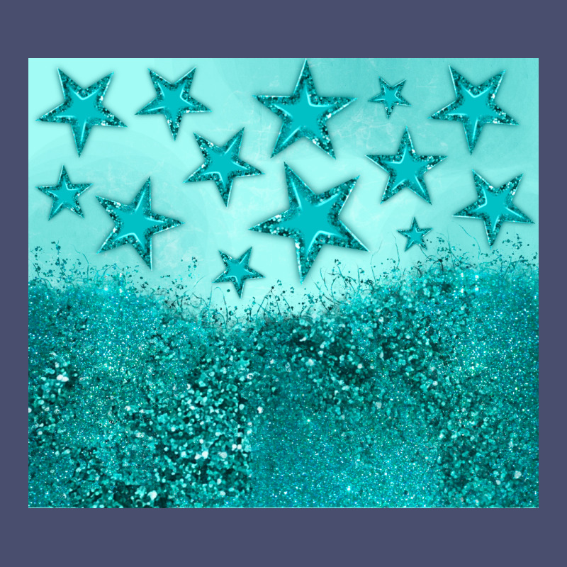 Turquoise Glitter Star Vintage Tee by JahusDesignShop | Teevron