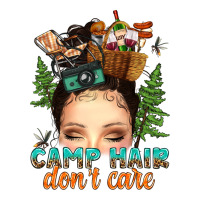 messy bun camp hair dont care | Teevron