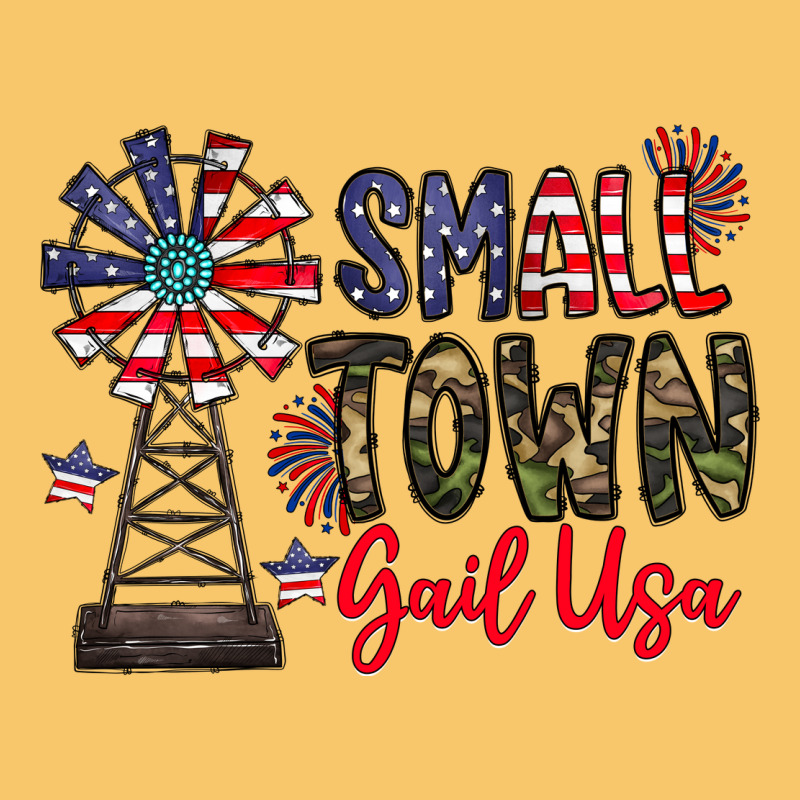 Small Town Gail Usa Vintage Hoodie by CowhideDigitalArt | Teevron